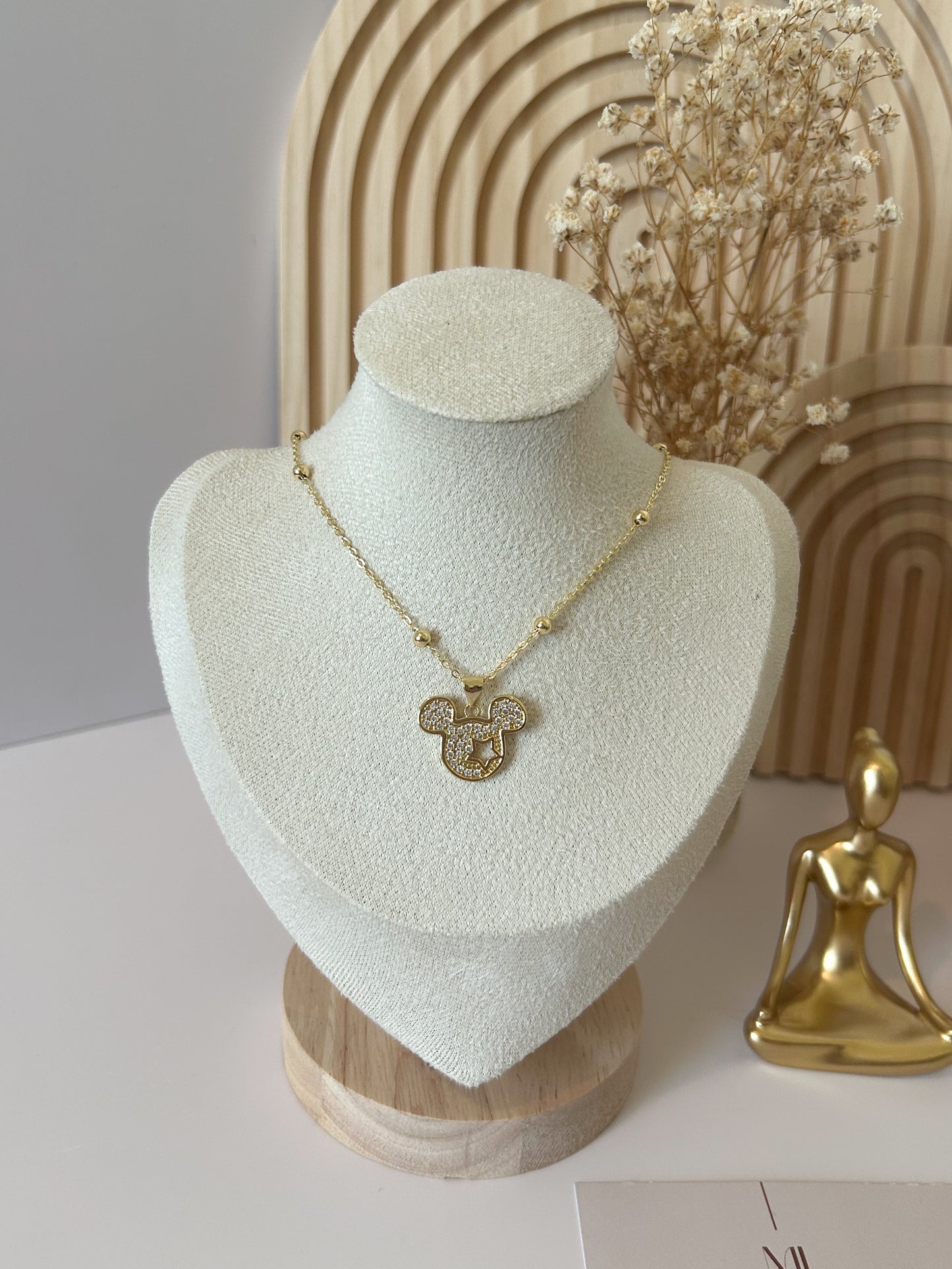 Golden Mouse Necklace