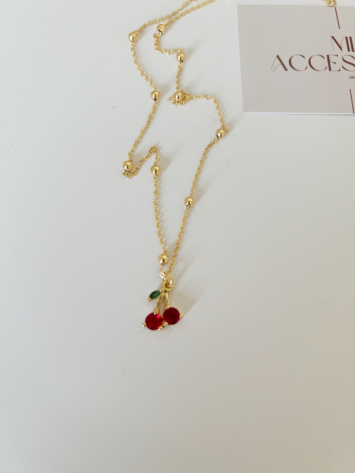 Cherry Spark Necklace