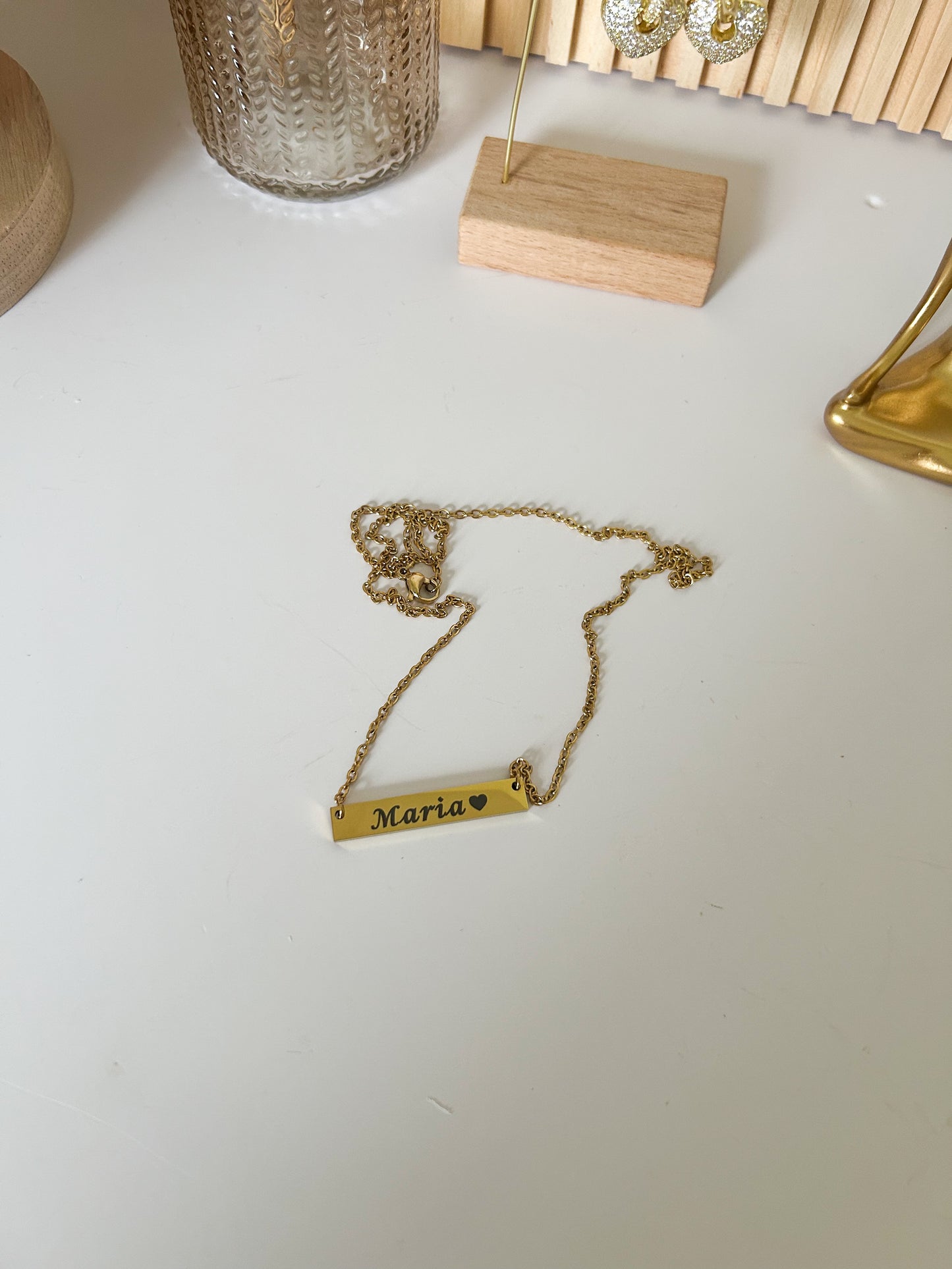 Gold Bar Necklace