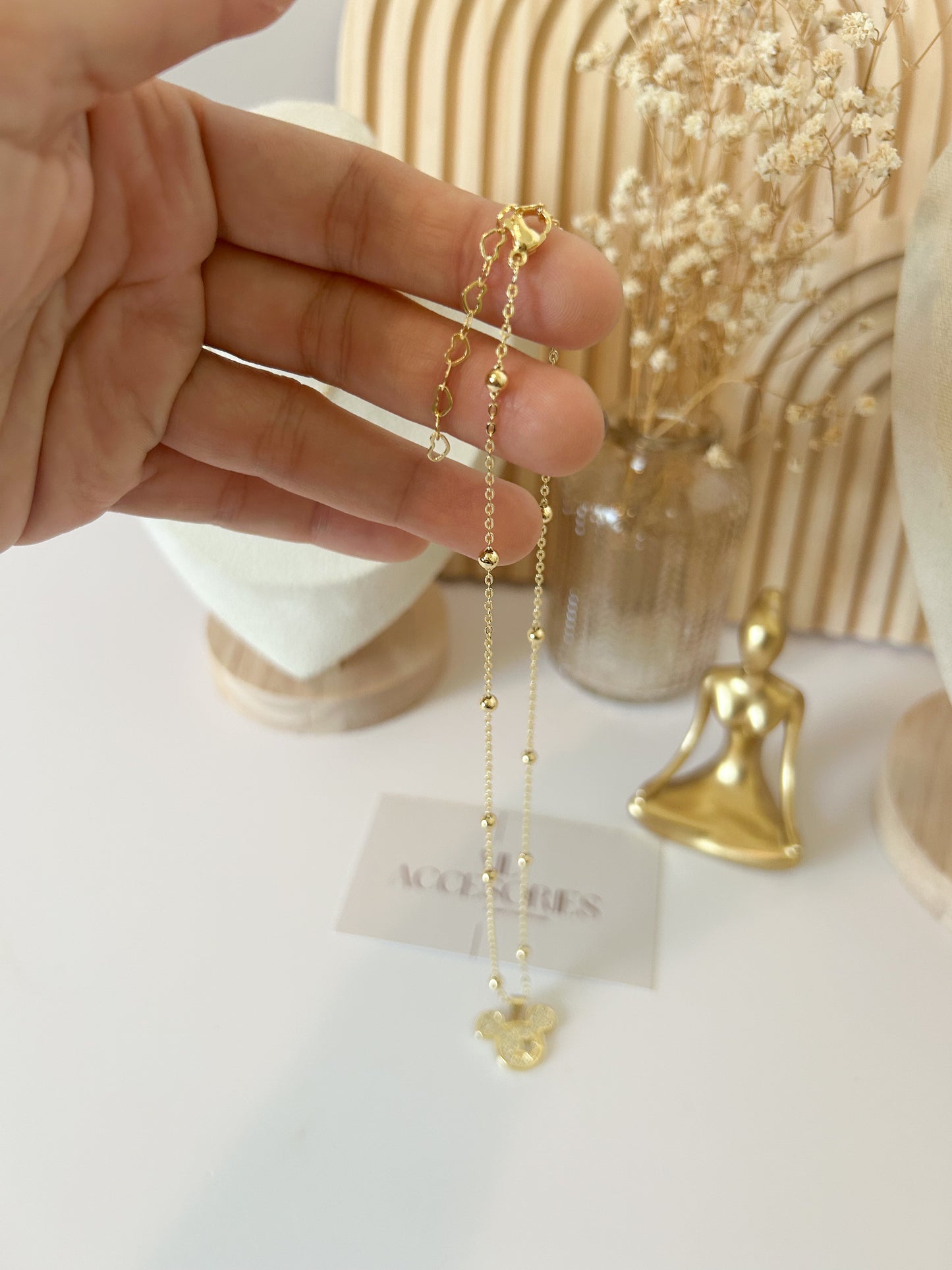 Golden Mouse Necklace