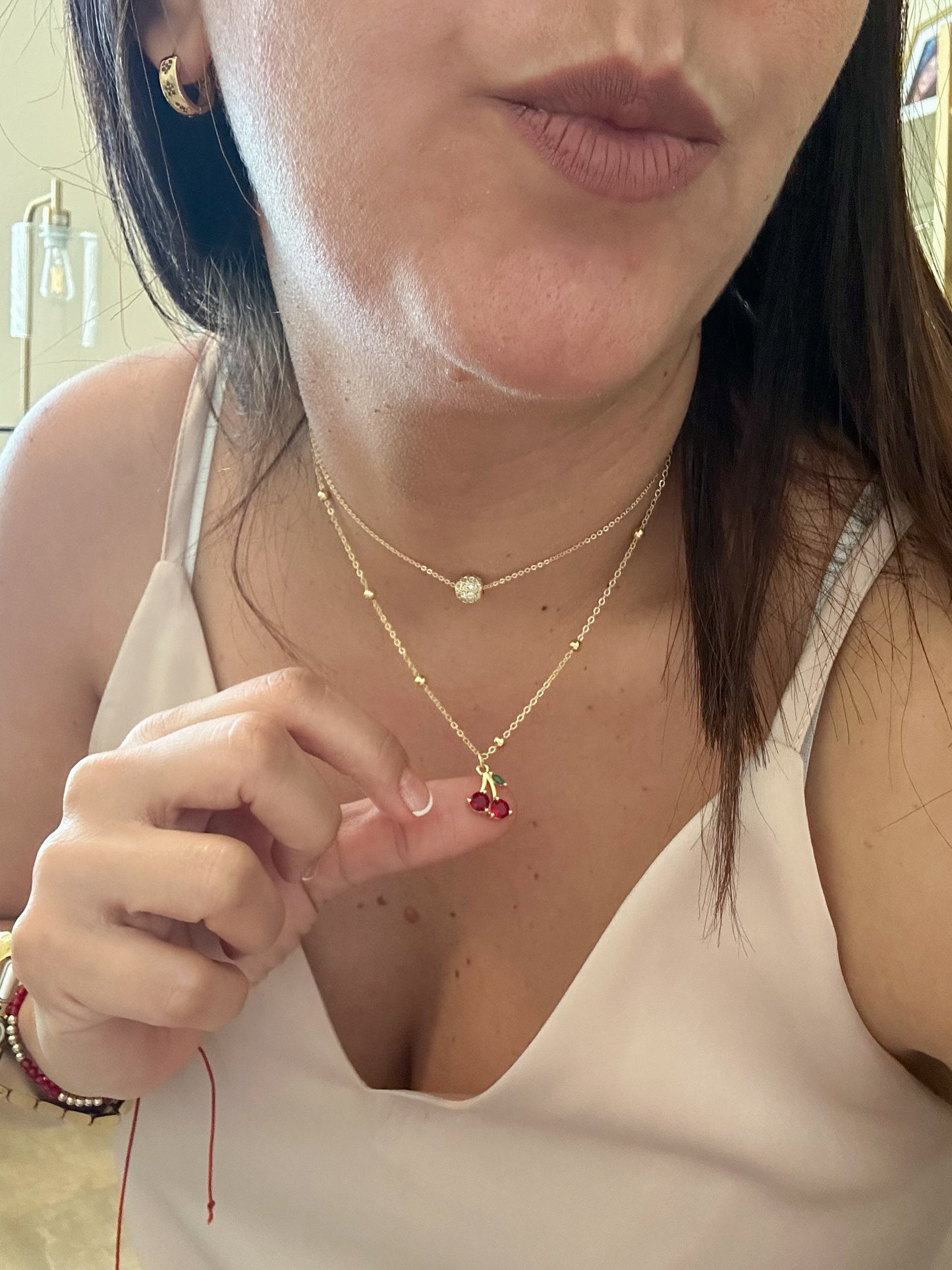 Cherry Spark Necklace