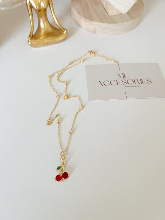 Cherry Spark Necklace