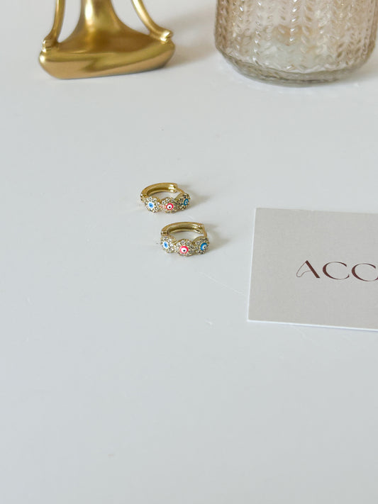 Color Bloom Hoops