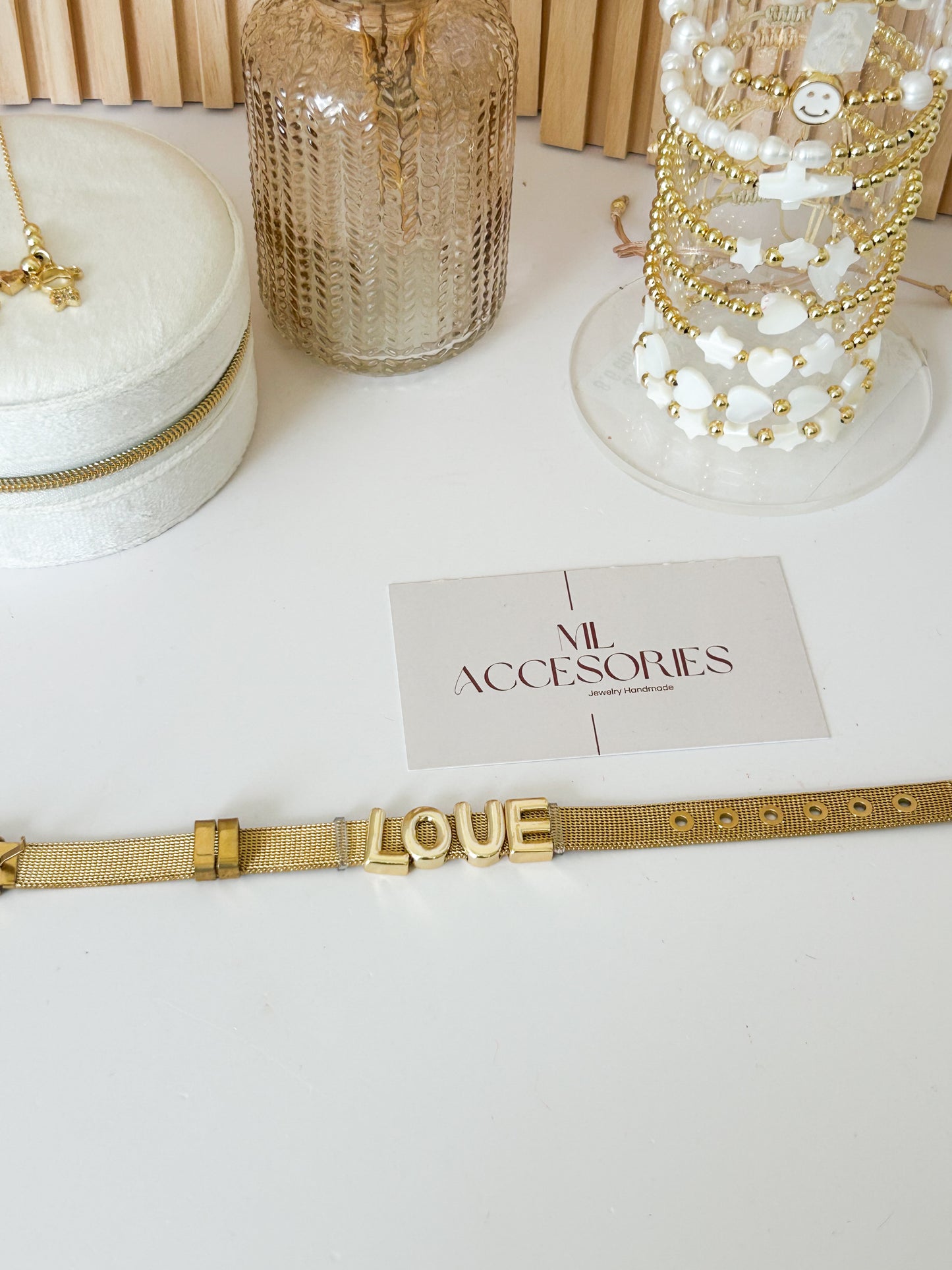 Isabella Love Cuff Bracelet – Gold Statement Love Jewelry Gift