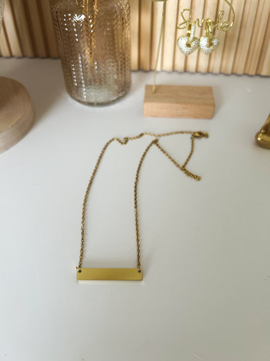 Gold Bar Necklace