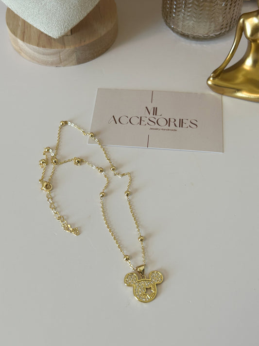 Golden Mouse Necklace