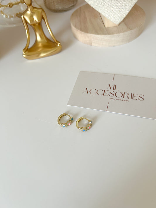 Color Bloom Hoops