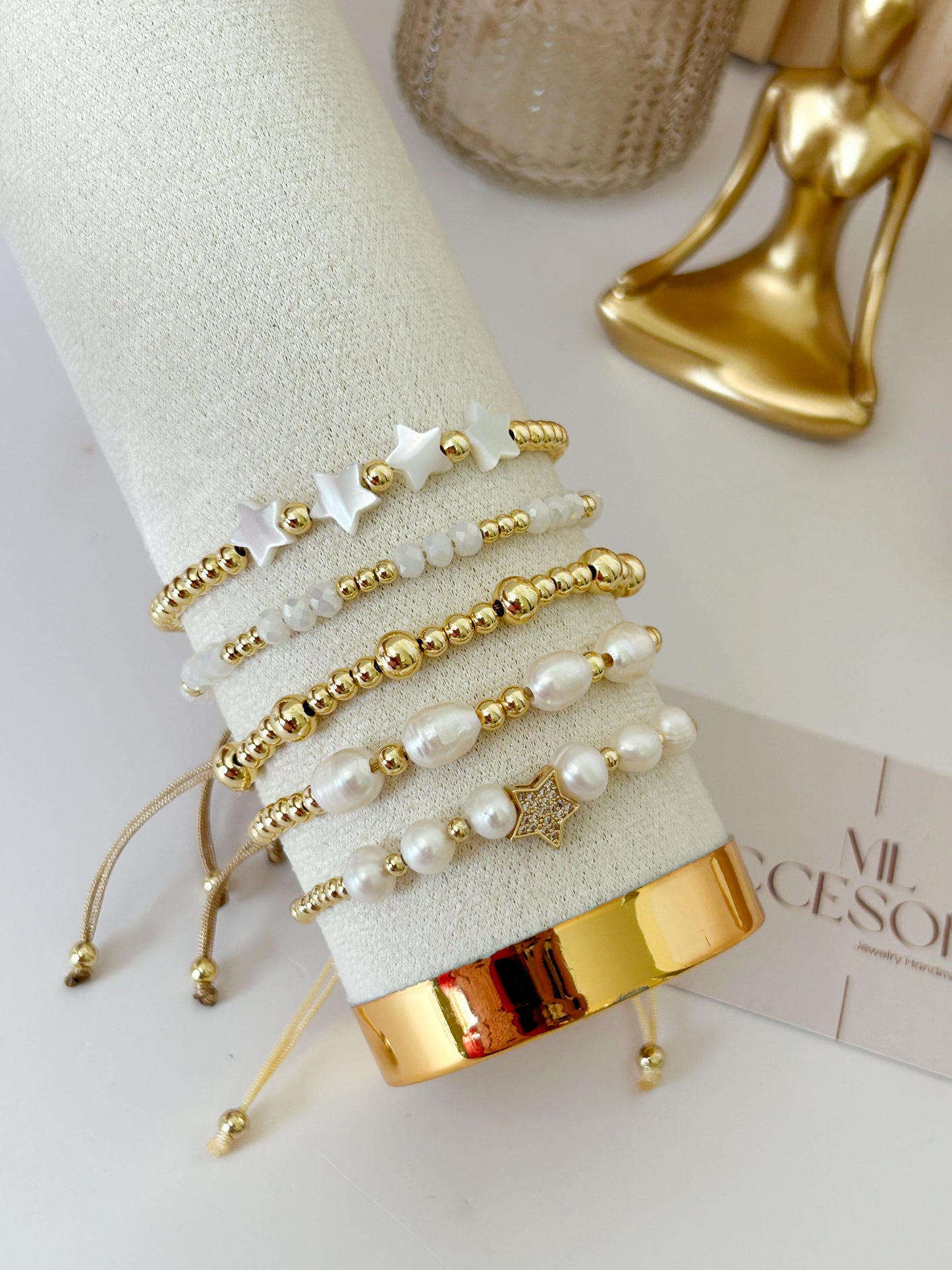 Golden Pearl Star Set